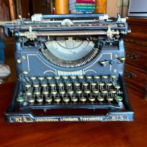 Antique Underwood typewriter.